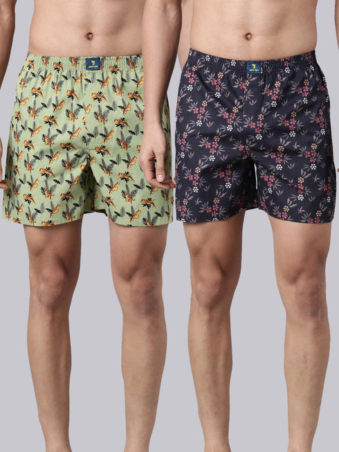 2 Pack Printed Cotton Boxers